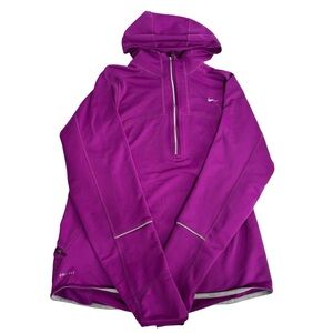 Nike purple dry fit quarter zip jacket